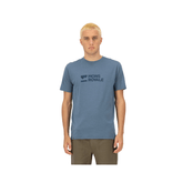 Jersey Mons Royale Mens Icon Merino Classic SS Brand Lock Up - Goblin Blue - Genetik Sport